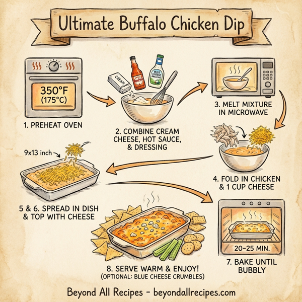 Ultimate Buffalo Chicken Dip instructions
