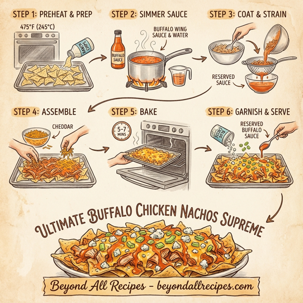 Ultimate Buffalo Chicken Nachos Supreme instructions
