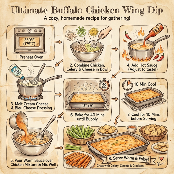 Ultimate Buffalo Chicken Wing Dip instructions