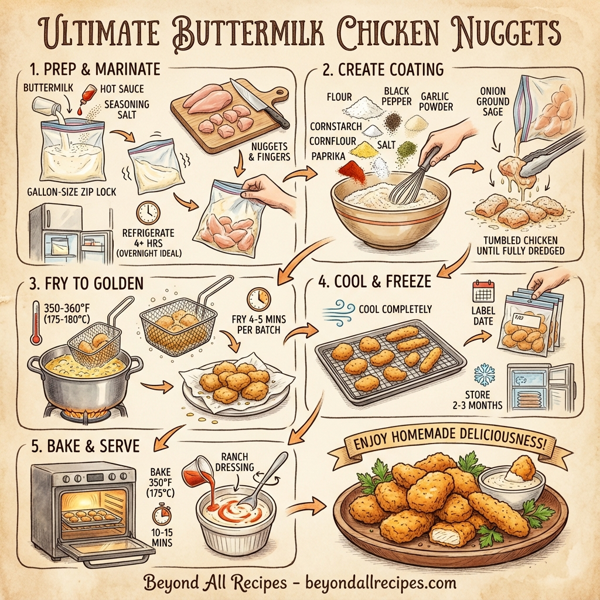 Ultimate Buttermilk Chicken Nuggets instructions