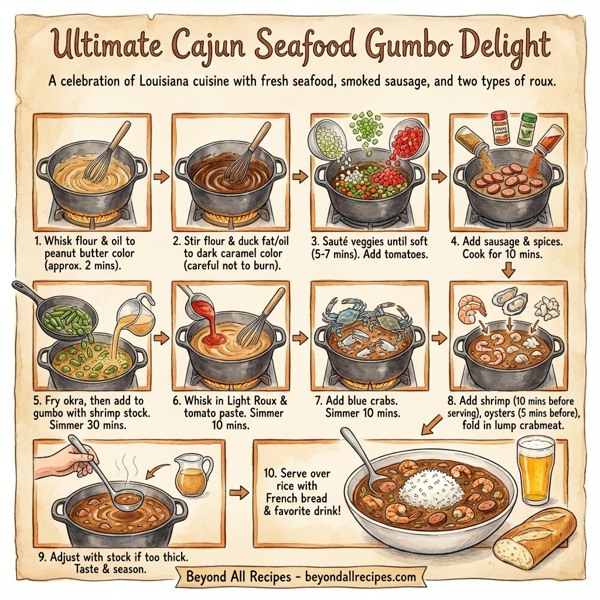 Ultimate Cajun Seafood Gumbo Delight instructions