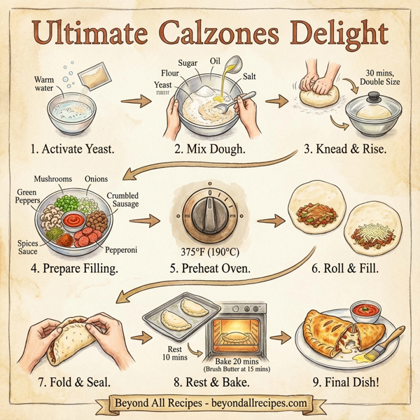 Ultimate Calzones Delight instructions