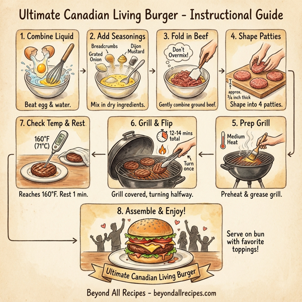 Ultimate Canadian Living Burger instructions