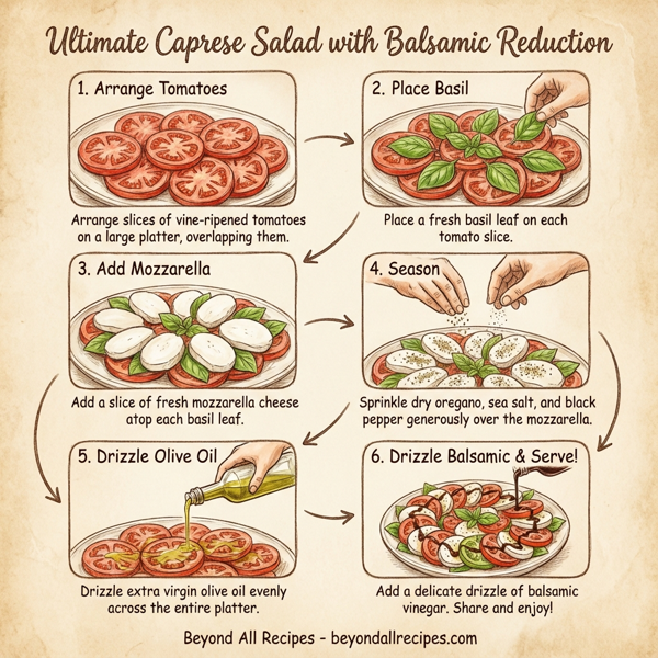 Ultimate Caprese Salad with Balsamic Reduction instructions