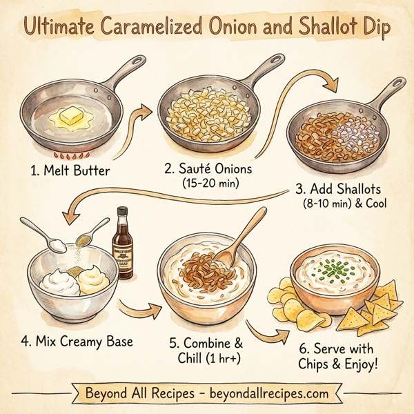 Ultimate Caramelized Onion and Shallot Dip instructions
