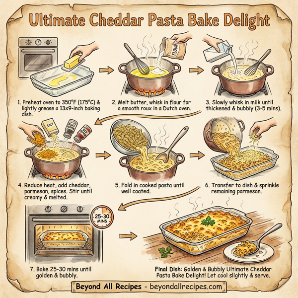 Ultimate Cheddar Pasta Bake Delight instructions