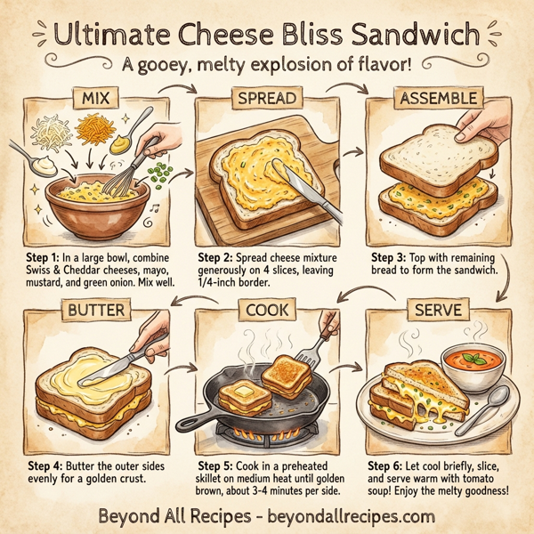 Ultimate Cheese Bliss Sandwich instructions