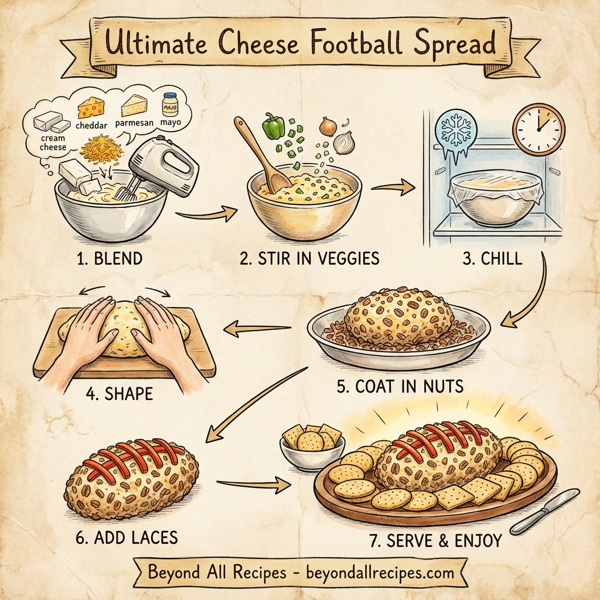 Ultimate Cheese Football Spread instructions