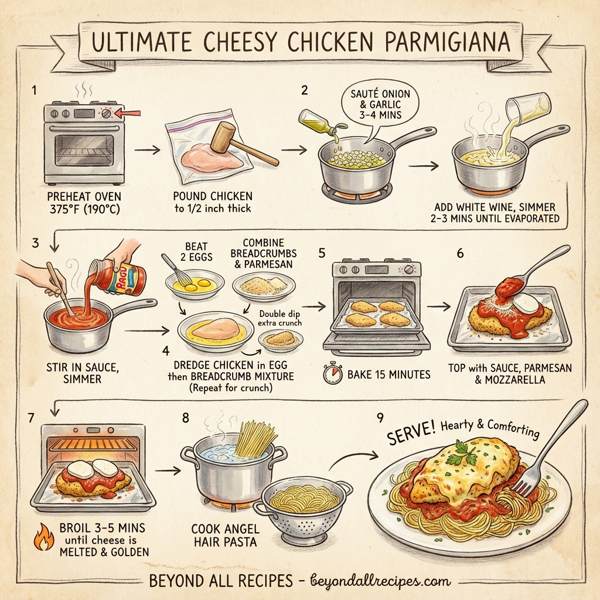 Ultimate Cheesy Chicken Parmigiana instructions