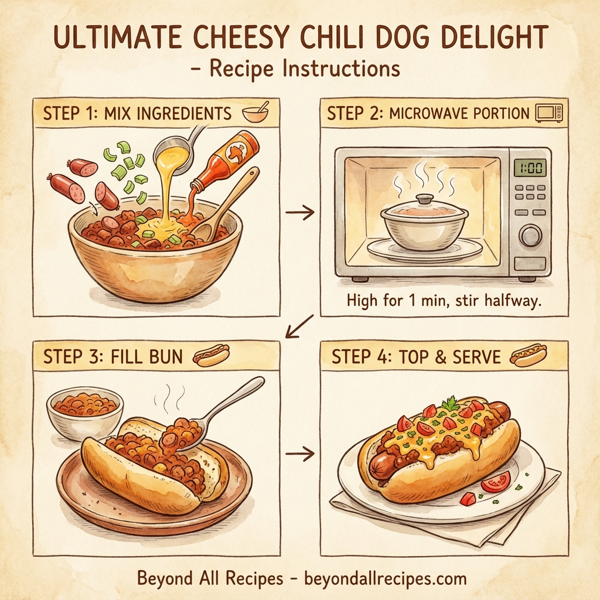 Ultimate Cheesy Chili Dog Delight instructions
