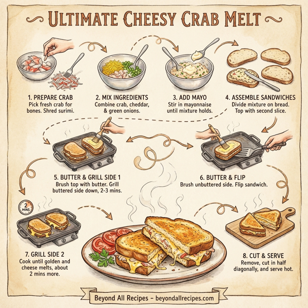 Ultimate Cheesy Crab Melt instructions