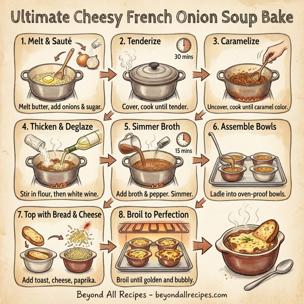 Ultimate Cheesy French Onion Soup Bake instructions