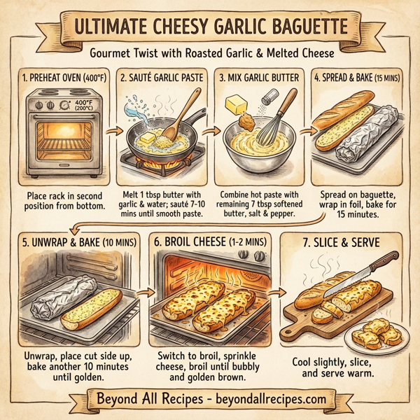 Ultimate Cheesy Garlic Baguette instructions