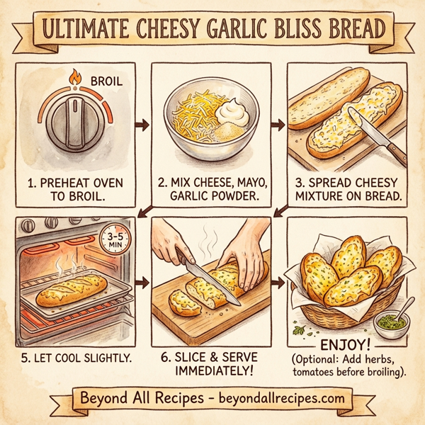 Ultimate Cheesy Garlic Bliss Bread instructions