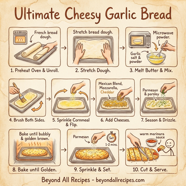 Ultimate Cheesy Garlic Bread instructions