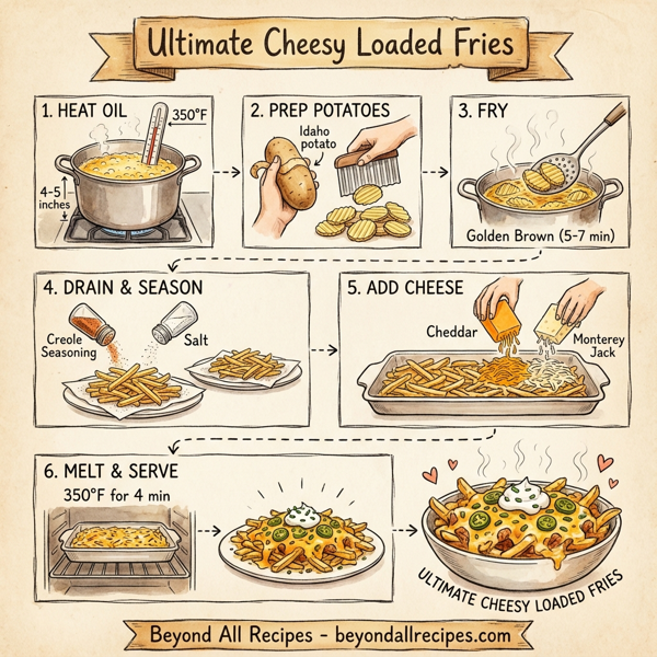 Ultimate Cheesy Loaded Fries instructions