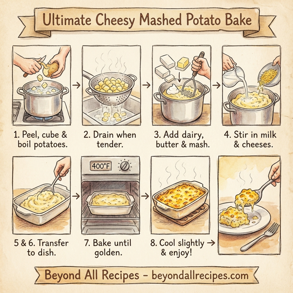 Ultimate Cheesy Mashed Potato Bake instructions