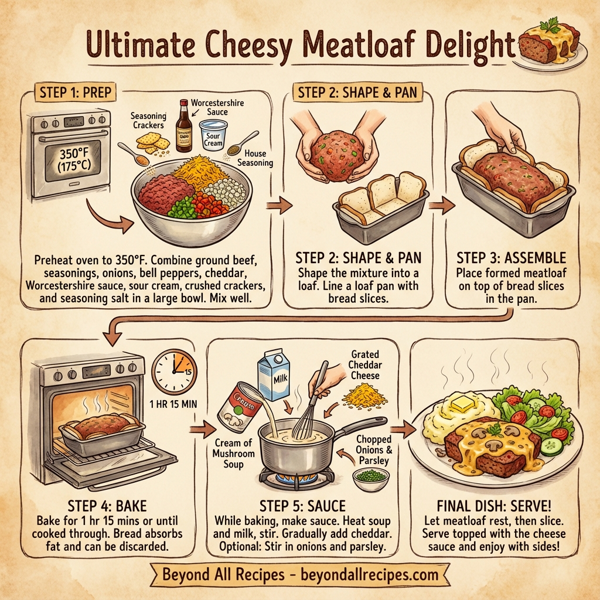 Ultimate Cheesy Meatloaf Delight instructions