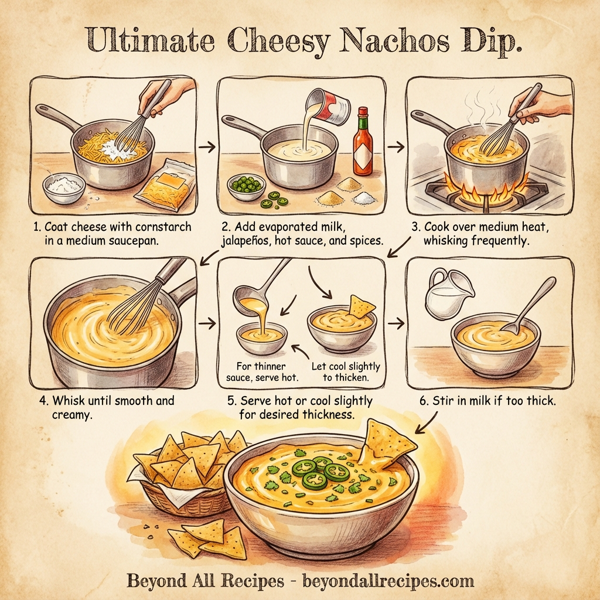 Ultimate Cheesy Nachos Dip instructions