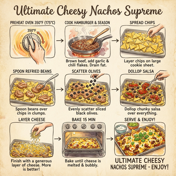 Ultimate Cheesy Nachos Supreme instructions