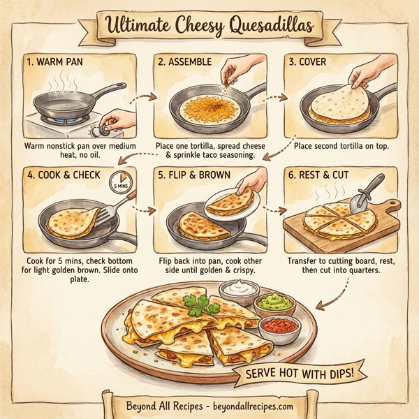 Ultimate Cheesy Quesadillas instructions