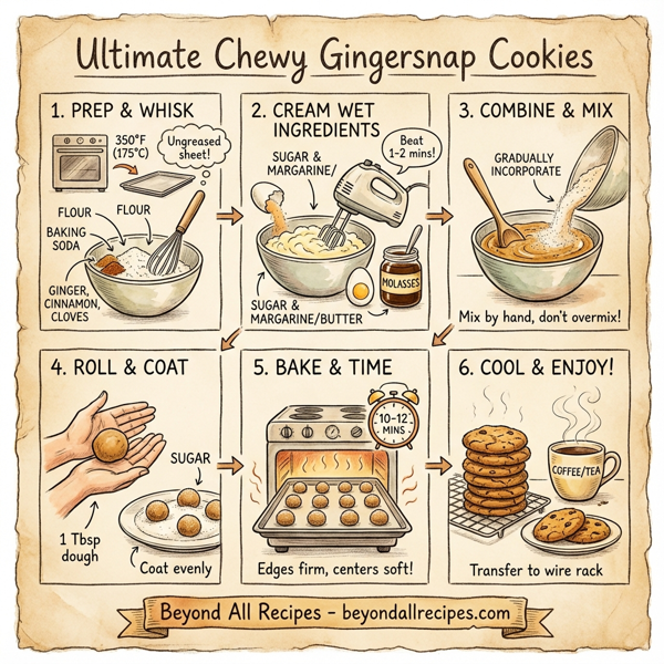 Ultimate Chewy Gingersnap Cookies instructions