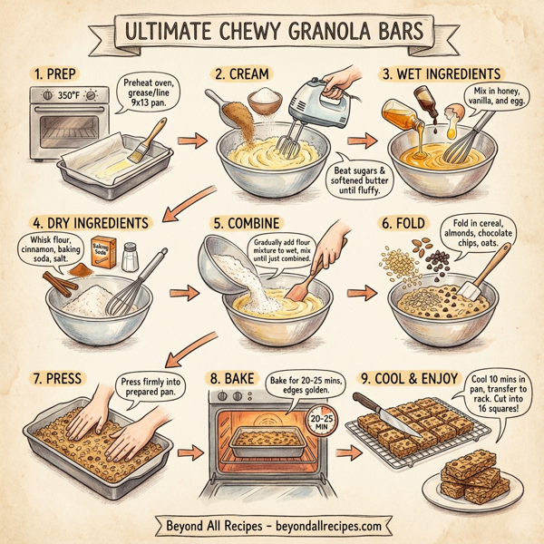 Ultimate Chewy Granola Bars instructions