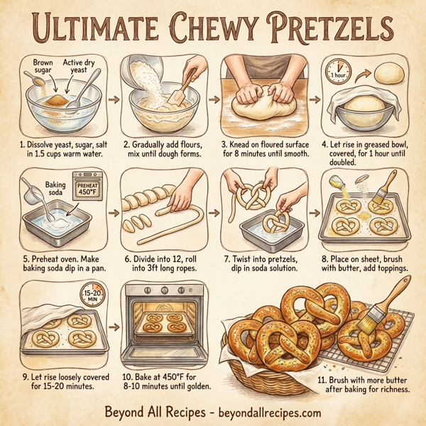 Ultimate Chewy Pretzels instructions