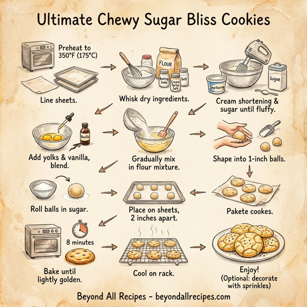 Ultimate Chewy Sugar Bliss Cookies instructions