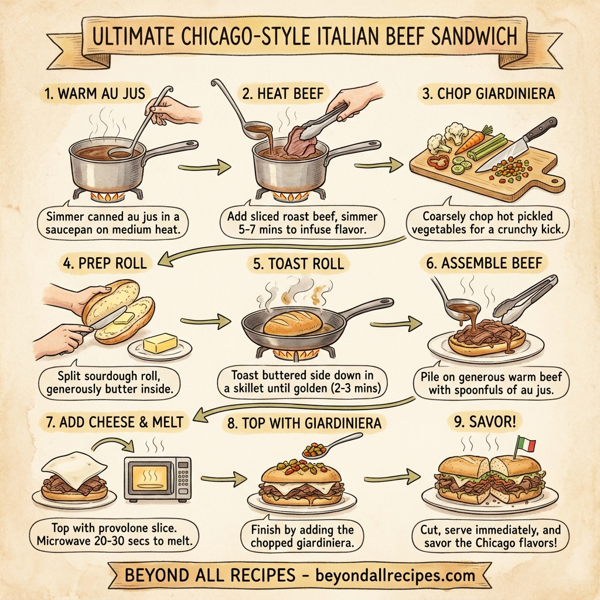 Ultimate Chicago-Style Italian Beef Sandwich instructions