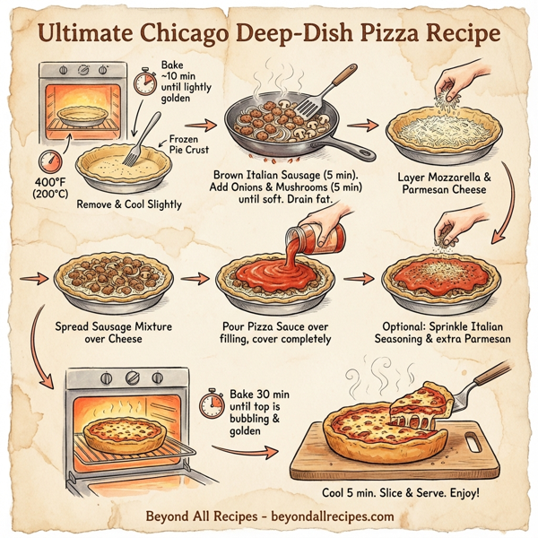 Ultimate Chicago Deep-Dish Pizza instructions