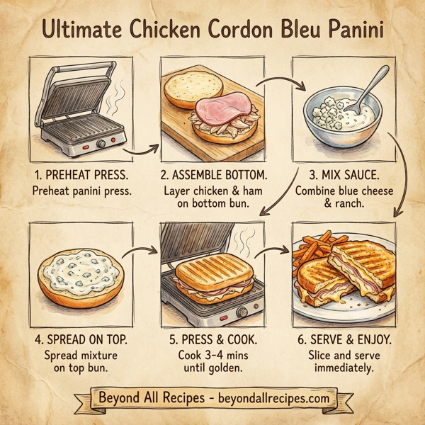 Ultimate Chicken Cordon Bleu Panini instructions
