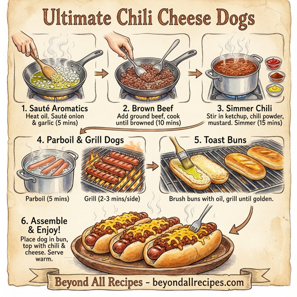 Ultimate Chili Cheese Dogs instructions