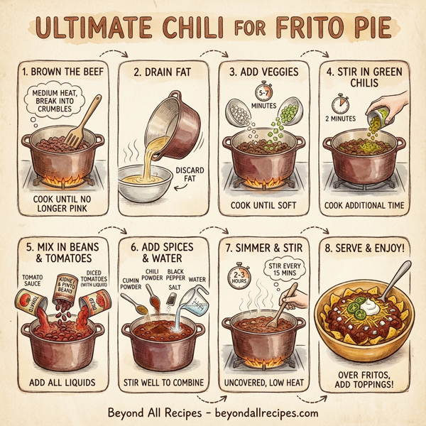 Ultimate Chili for Frito Pie instructions