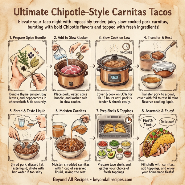Ultimate Chipotle-Style Carnitas Tacos instructions