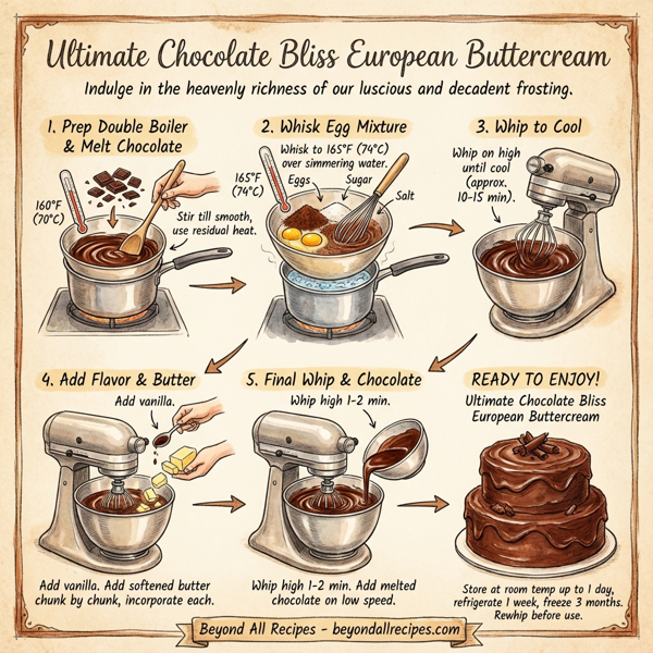 Ultimate Chocolate Bliss European Buttercream instructions