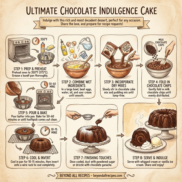 Ultimate Chocolate Indulgence Cake instructions