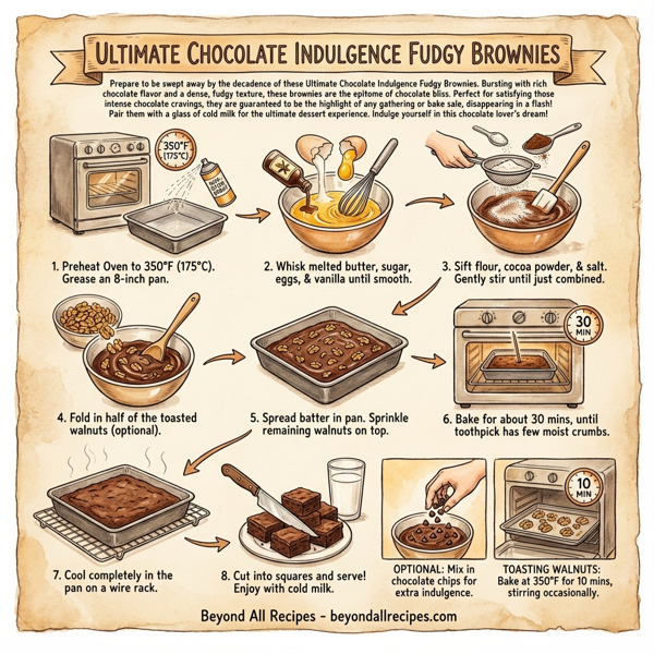 Ultimate Chocolate Indulgence Fudgy Brownies instructions