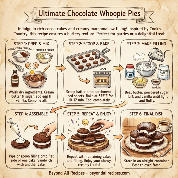 Ultimate Chocolate Whoopie Pies instructions