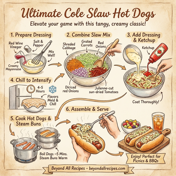 Ultimate Cole Slaw Hot Dogs instructions