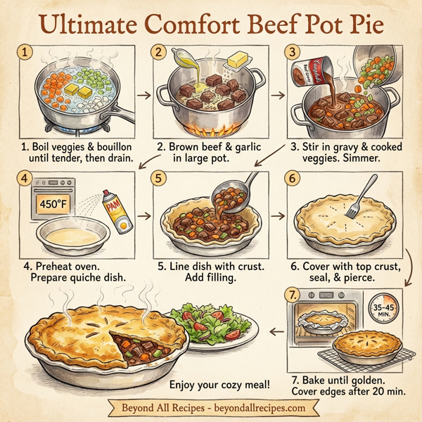 Ultimate Comfort Beef Pot Pie instructions