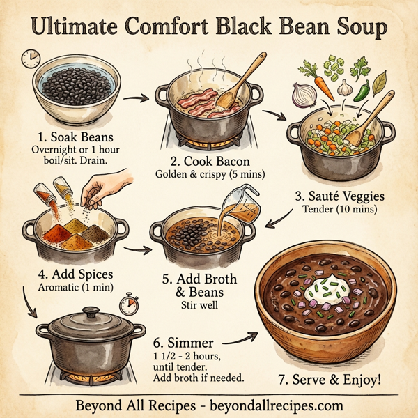 Ultimate Comfort Black Bean Soup instructions