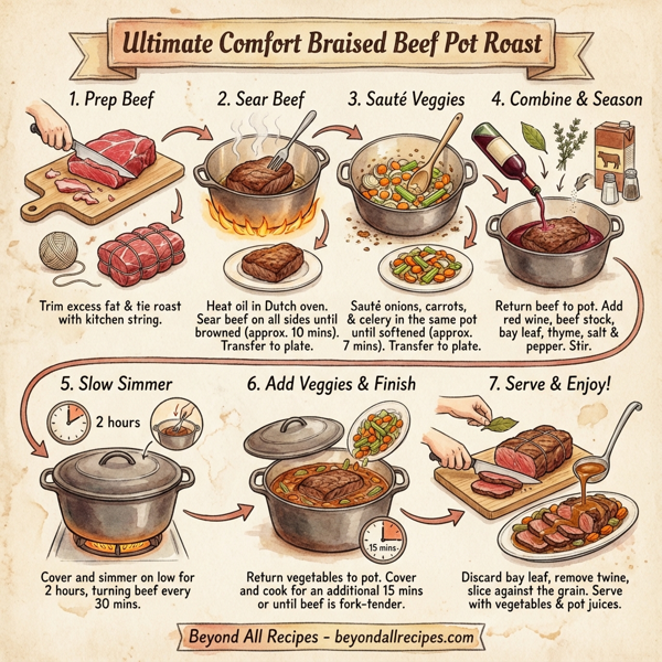 Ultimate Comfort Braised Beef Pot Roast instructions