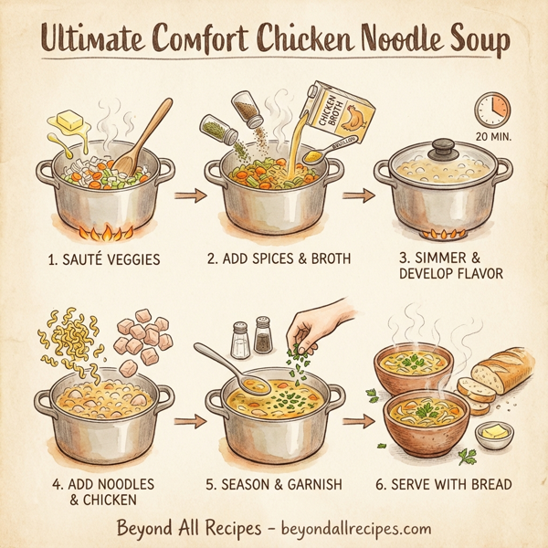 Ultimate Comfort Chicken Noodle Soup instructions