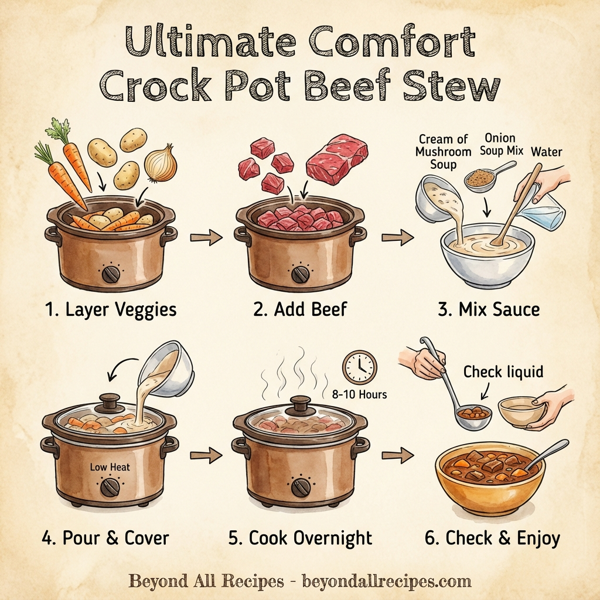 Ultimate Comfort Crock Pot Beef Stew instructions
