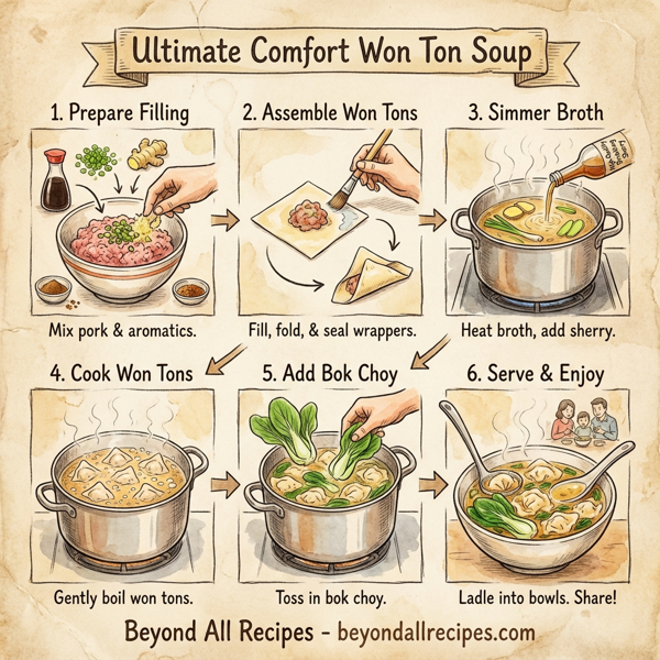 Ultimate Comfort Won Ton Soup instructions