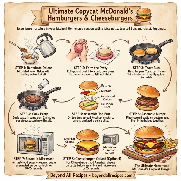 Ultimate Copycat McDonald's Hamburgers & Cheeseburgers instructions