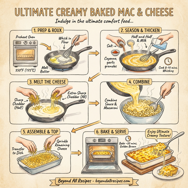 Ultimate Creamy Baked Mac & Cheese instructions