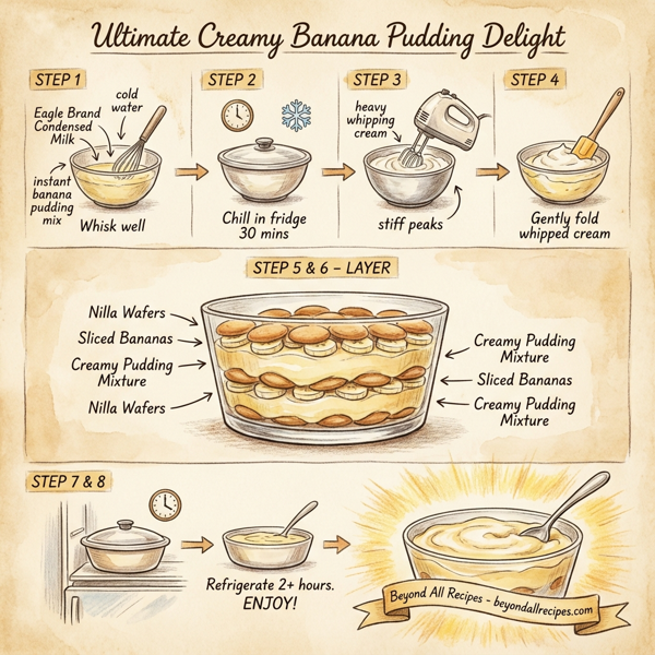 Ultimate Creamy Banana Pudding Delight instructions