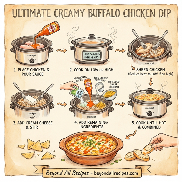 Ultimate Creamy Buffalo Chicken Dip instructions